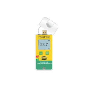 Polwax PTRANS-TD20 single-use temperature data logger for cold chain monitoring