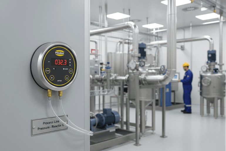 Polwax DPT30 differential pressure transmitter for industrial processes