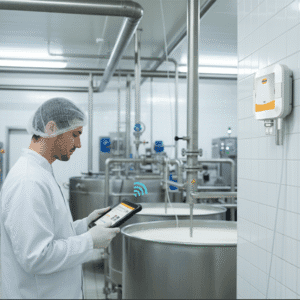 Polwax dairy application for temperature and humidity monitoring