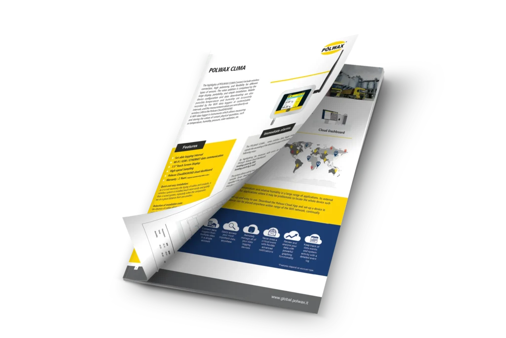 Polwax CLIMA data logger for temperature and humidity monitoring