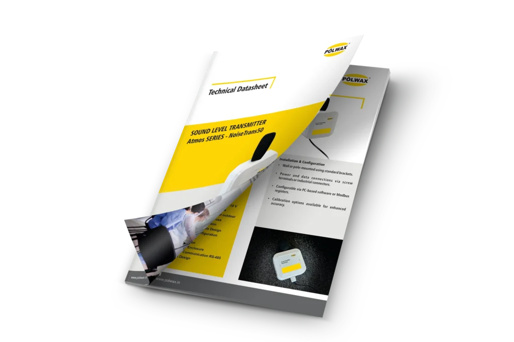 Polwax sound level transmitter for industrial noise monitoring