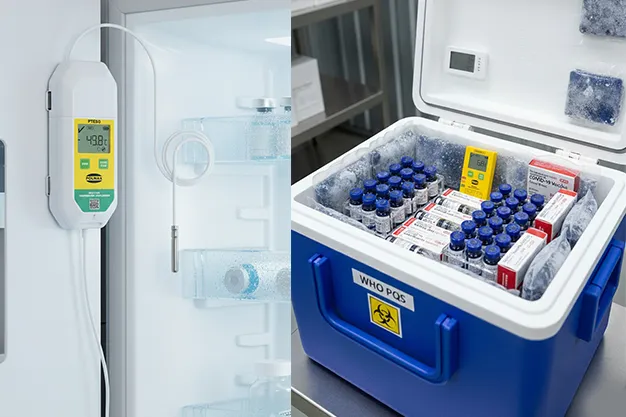 Vaccine storage temperature monitoring system