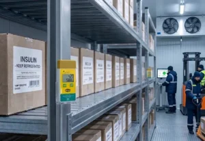 PRH70 temperature and humidity datalogger for warehouse environmental monitoring and distribution facilities