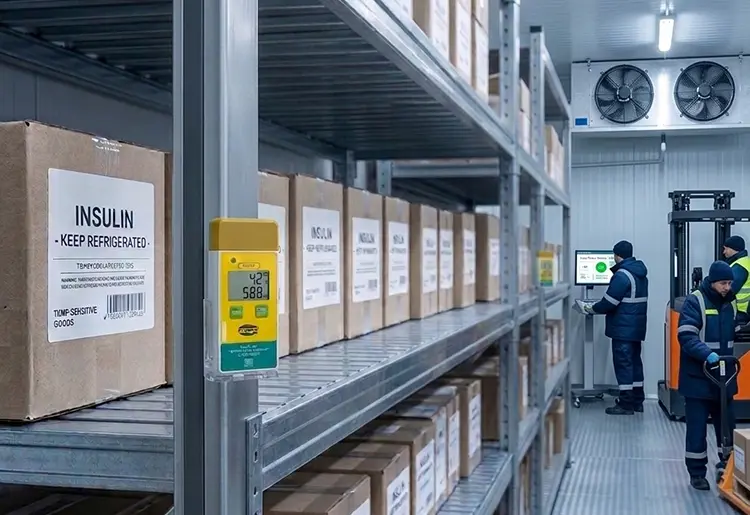 PRH70 temperature and humidity datalogger for warehouse environmental monitoring and distribution facilities
