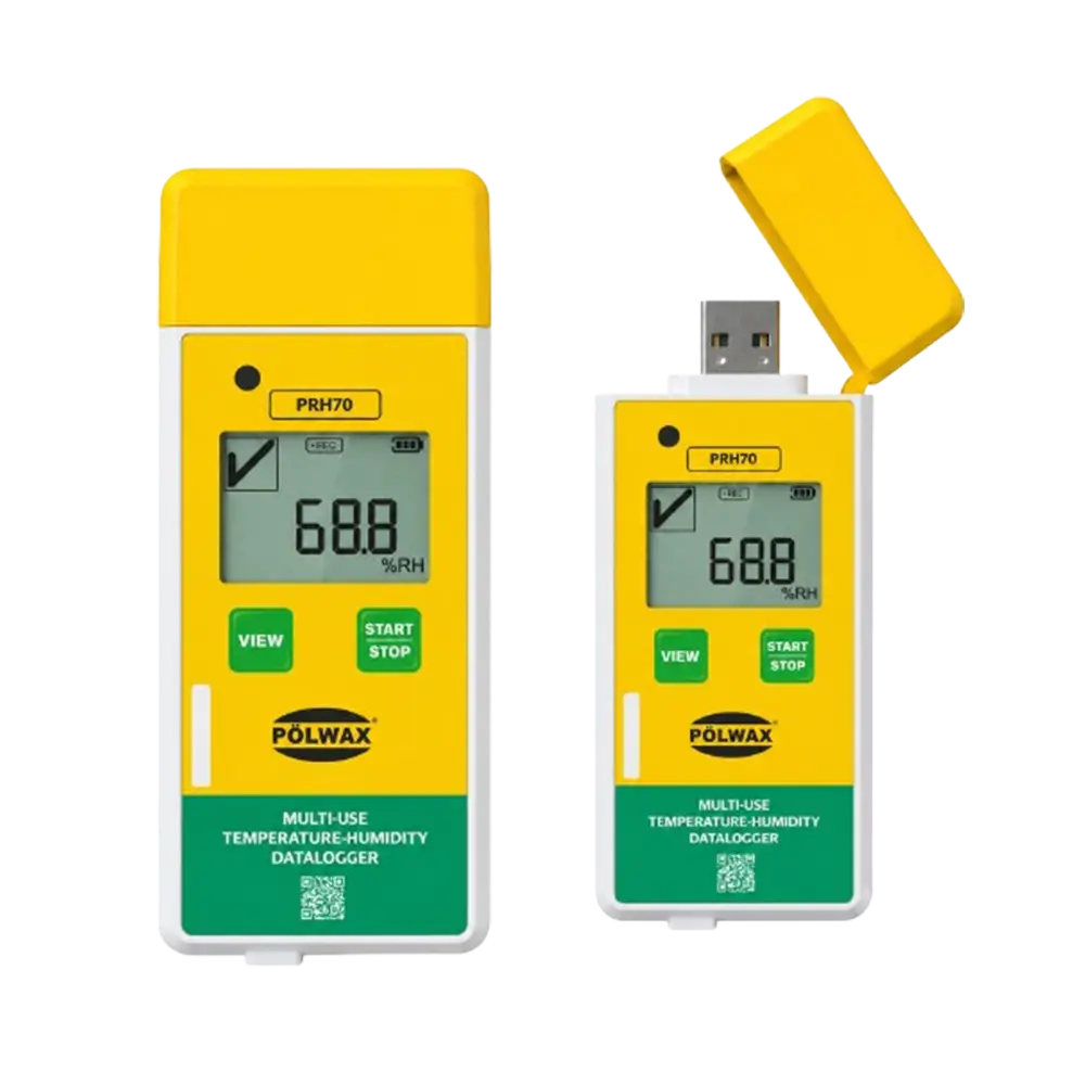 PRH70 temperature and humidity datalogger for pharmaceutical cold storage monitoring