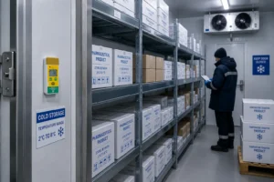 PRH70 temperature and humidity datalogger used for cold chain logistics and pharmaceutical transportation monitoring