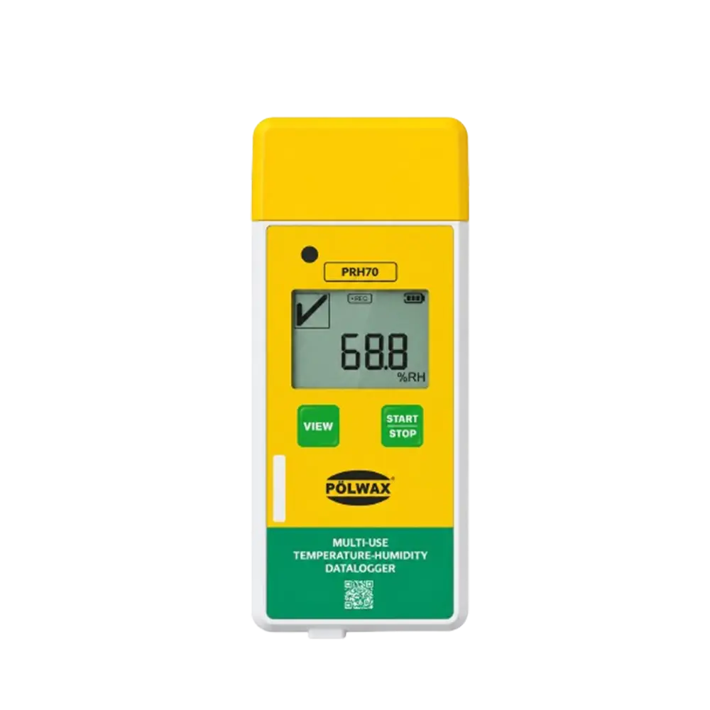 PRH70 Multi-Use Temperature and Humidity Datalogger for pharmaceutical cold chain monitoring, warehousing, and logistics applications