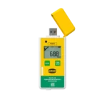 Polwax PRH70 Multi-Use Temperature & Humidity Datalogger monitoring pharmaceutical products in a temperature-controlled storage facility