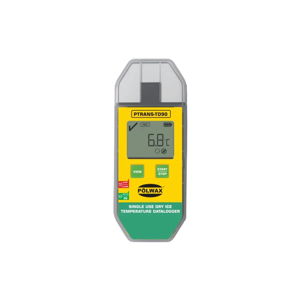 polwax Single Use Dry Ice Data Loggers