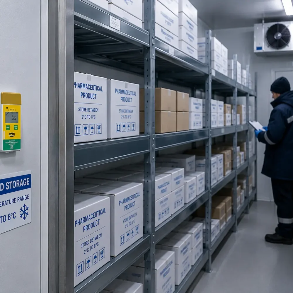 PRH70 temperature and humidity datalogger used for cold chain logistics and pharmaceutical transportation monitoring